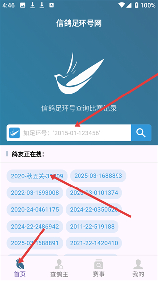 信鸽足环号网查询app