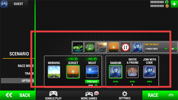 赛车限制无限金币