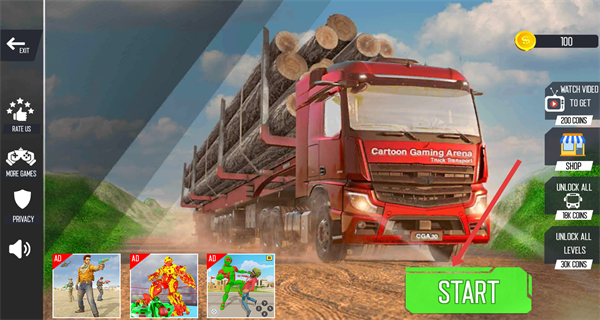 货物越野运输卡车