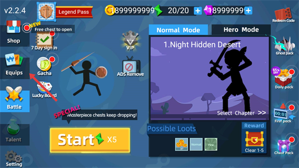 火柴人神射手MOD菜单