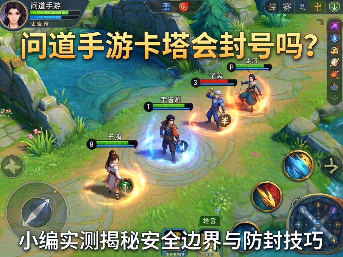 问道手游卡塔会封号吗?小编实测揭秘安全边界与防封技巧