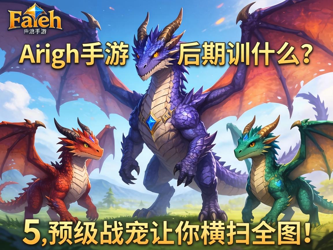 方舟手游后期训什么龙？这5只顶级战宠让你横扫全图！