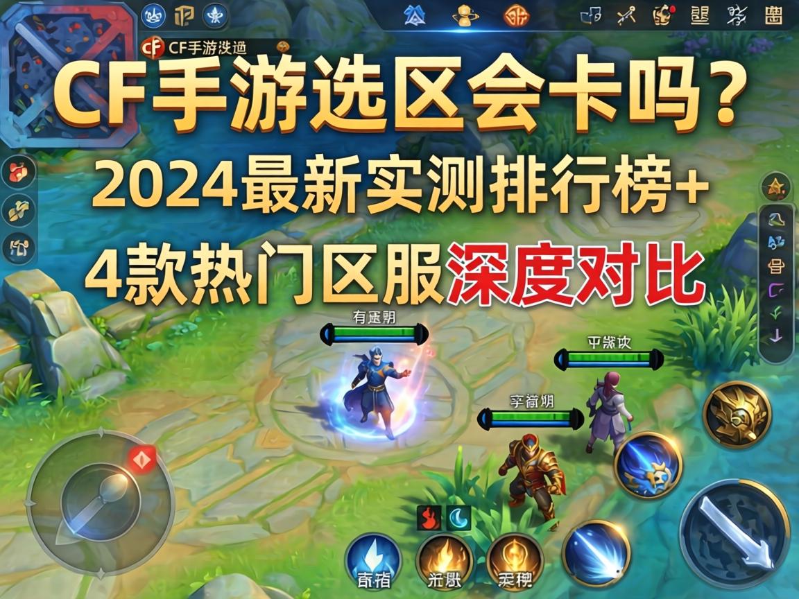 CF手游选区会卡吗？2024最新实测排行榜+4款热门区服深度对比