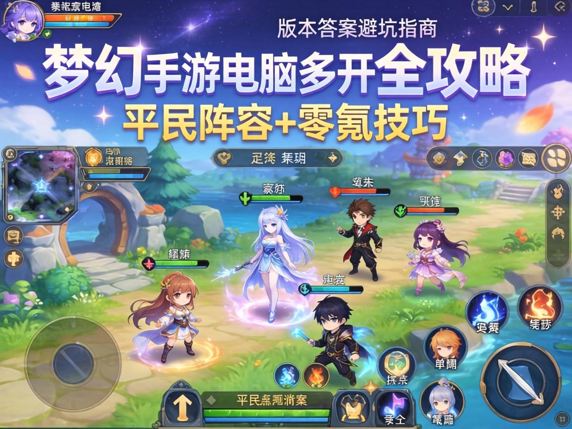 梦幻手游电脑多开全攻略，平民阵容+零氪技巧，版本答案避坑指南