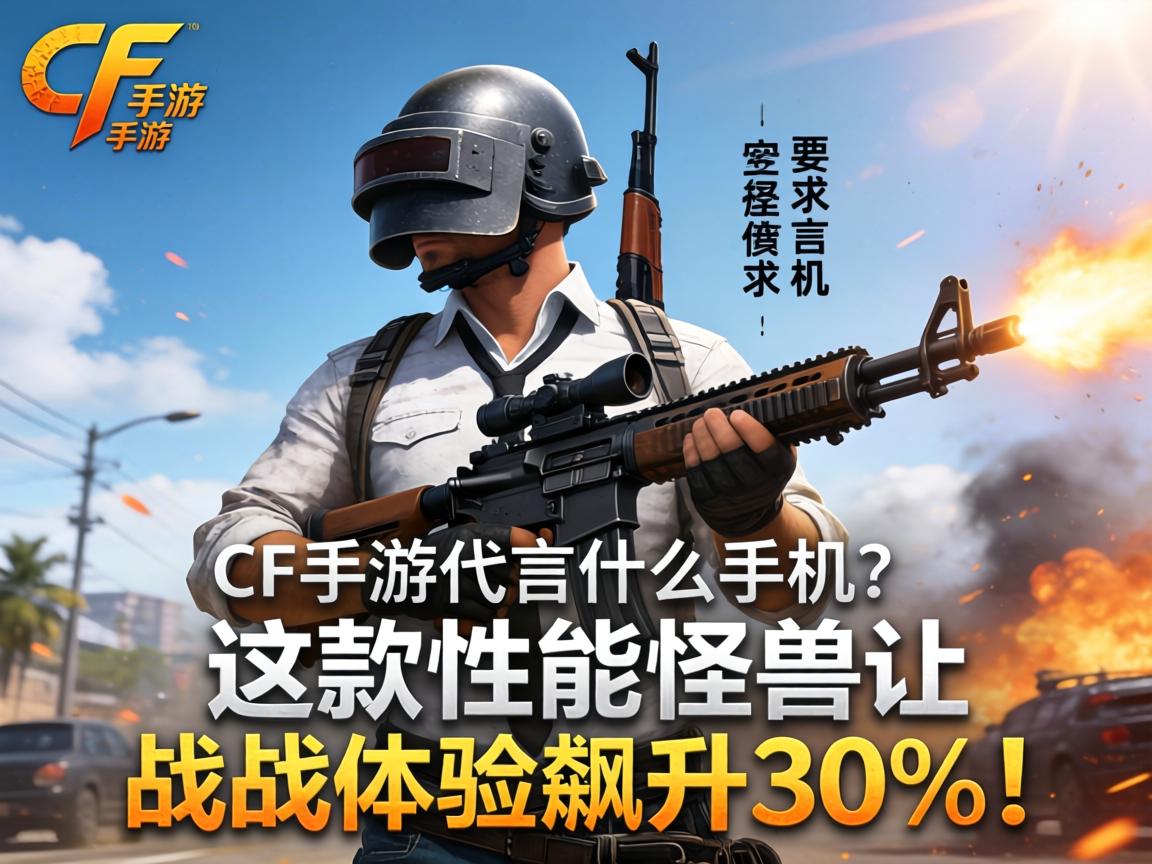 CF手游代言什么手机？这款性能怪兽让枪战体验飙升30%！