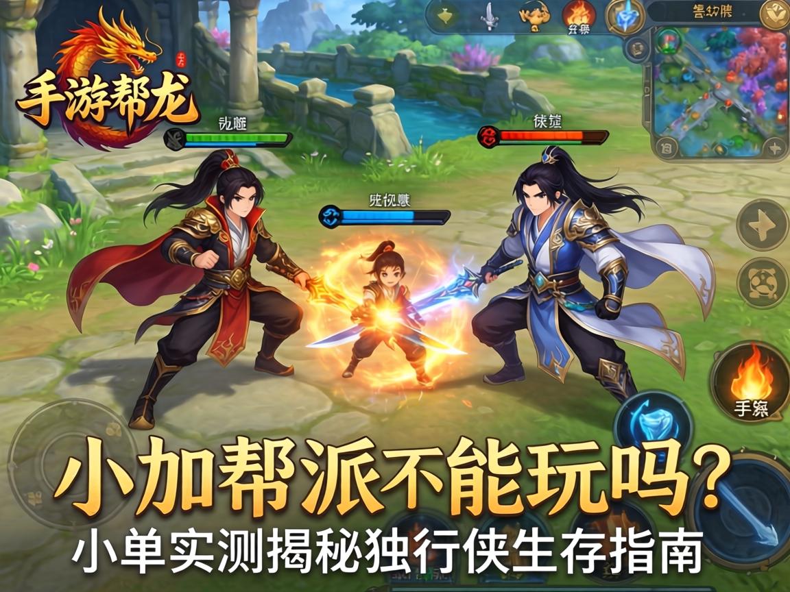 手游天龙不加帮派能玩吗？小编实测揭秘独行侠生存指南