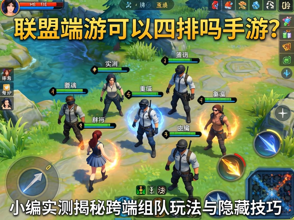 联盟端游可以四排吗手游？小编实测揭秘跨端组队玩法与隐藏技巧