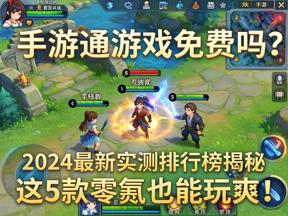 手游通游戏免费吗?2024最新实测排行榜揭秘,这5款零氪也能玩爽!