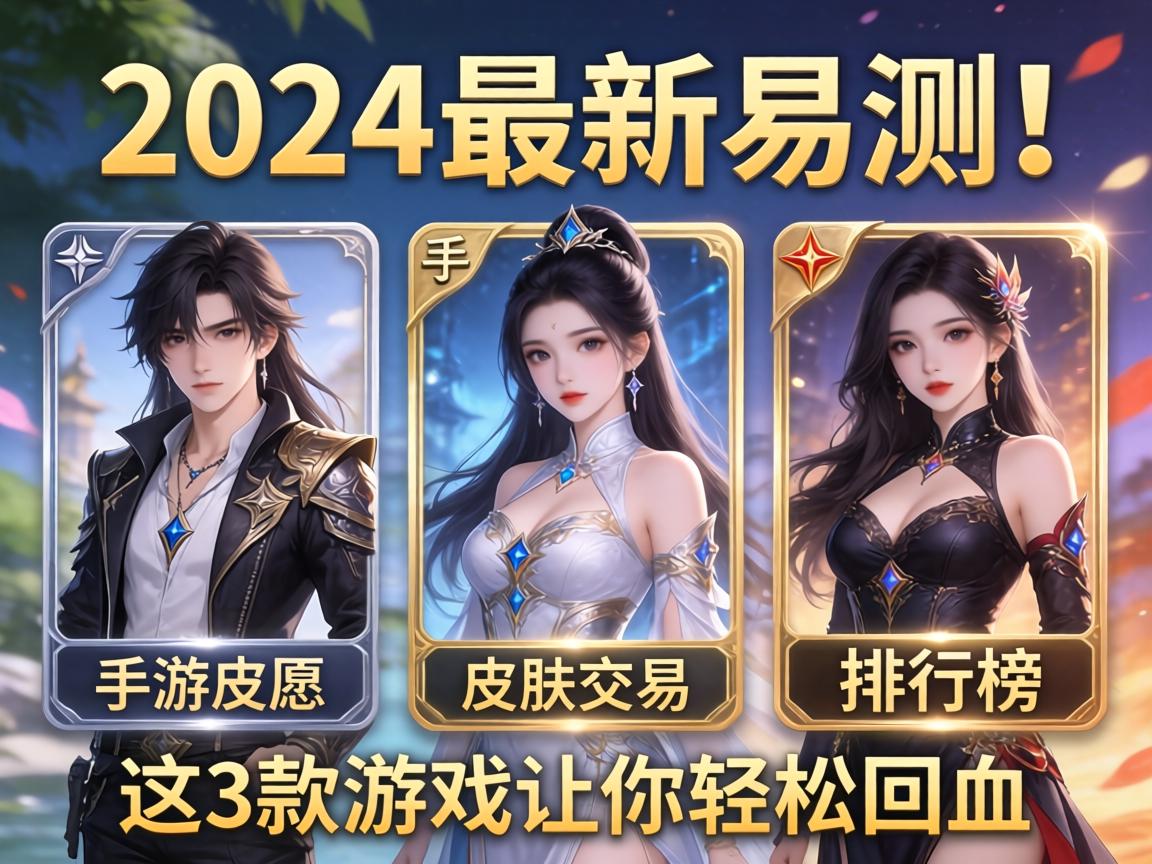 2024最新实测！手游皮肤交易卡排行榜，这3款游戏让你轻松回血