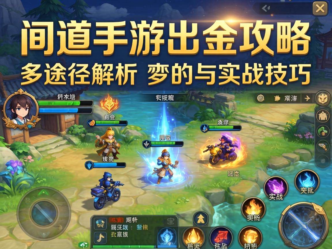 问道手游出金攻略，多途径解析与实战技巧