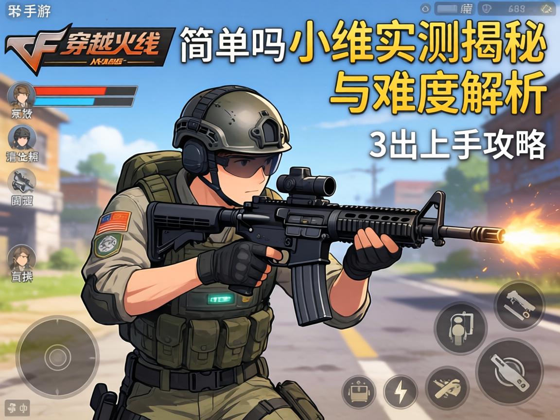 手游穿越火线简单吗？小编实测揭秘，新手3天上手攻略与难度解析