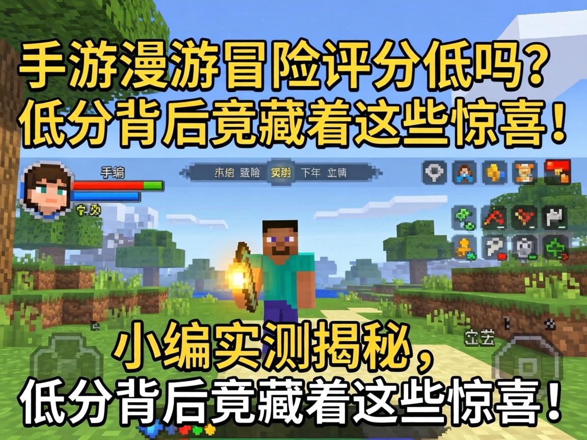 手游漫游冒险评分低吗？小编实测揭秘，低分背后竟藏着这些惊喜！