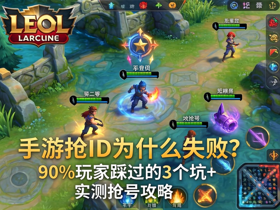 LOL手游抢ID为什么失败?90%玩家踩过的3个坑+实测抢号攻略