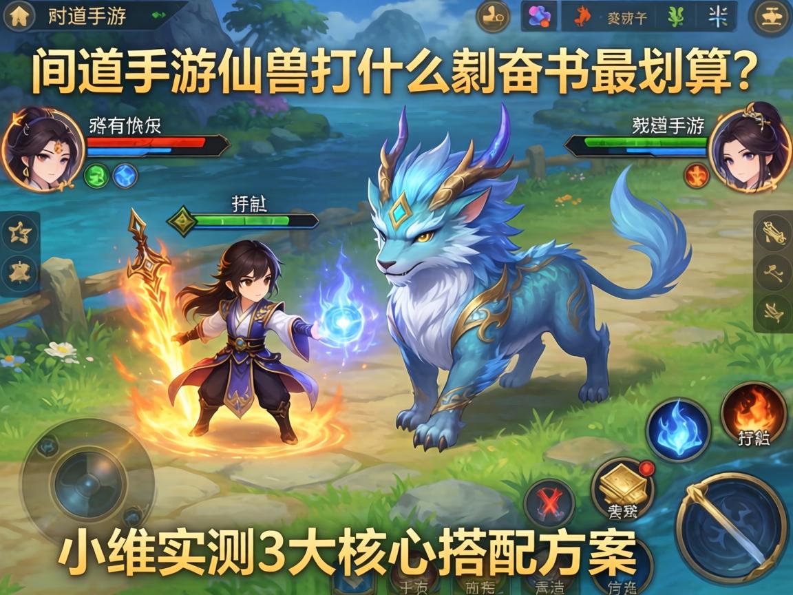 问道手游仙兽打什么技能书最划算?小编实测3大核心搭配方案