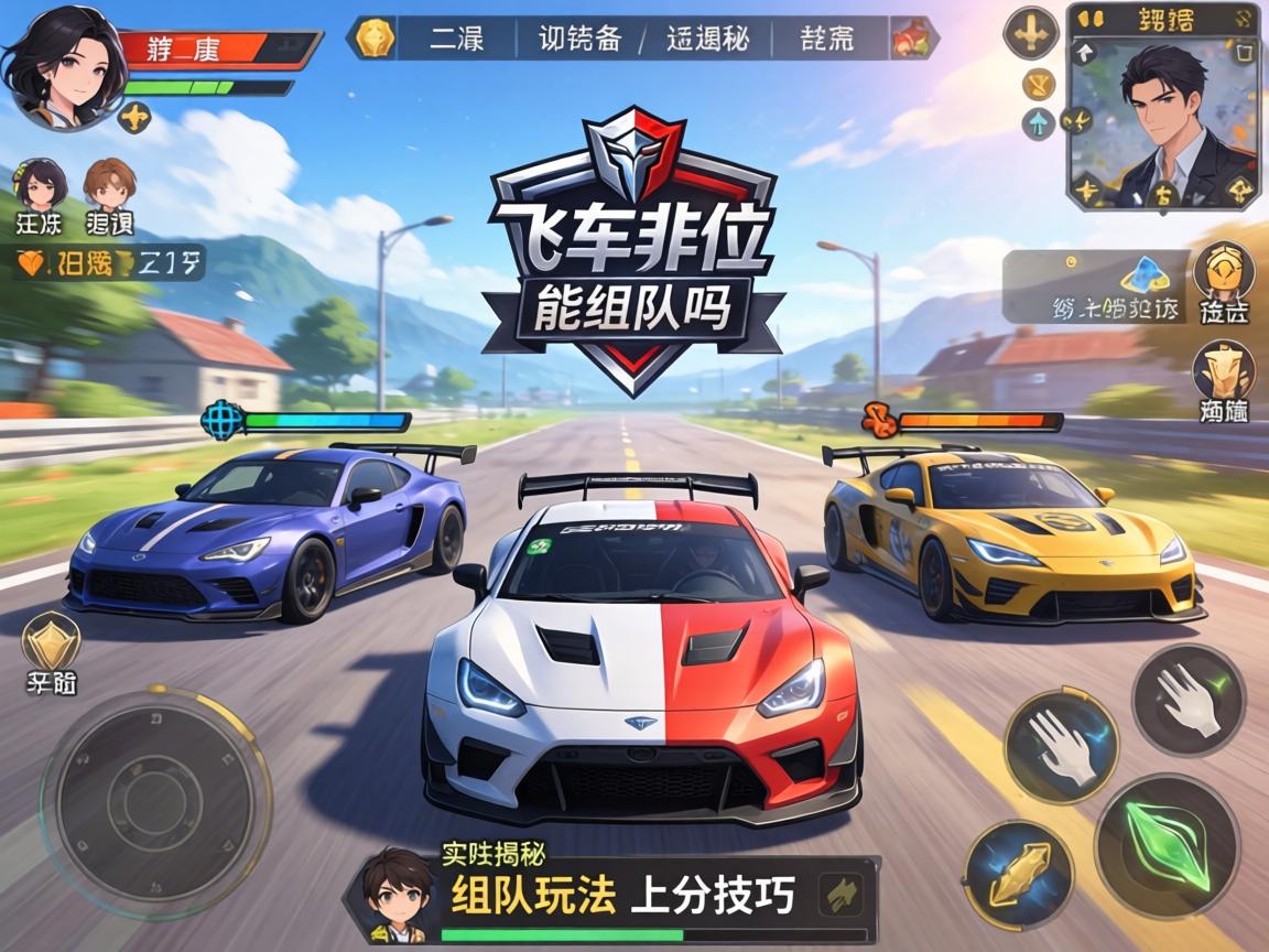 手游飞车排位能组队吗?实测揭秘组队玩法与上分技巧