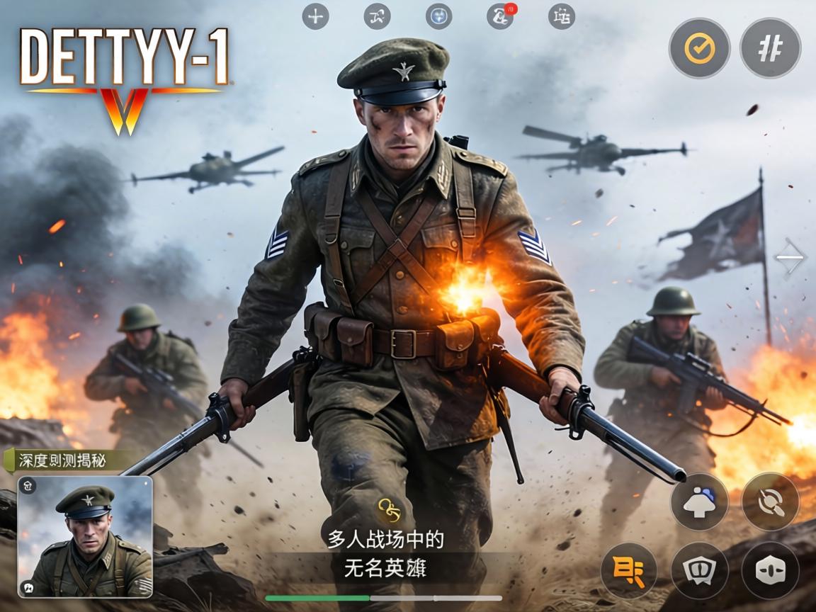 战地1有主角吗手游?深度实测揭秘,多人战场中的无名英雄体验