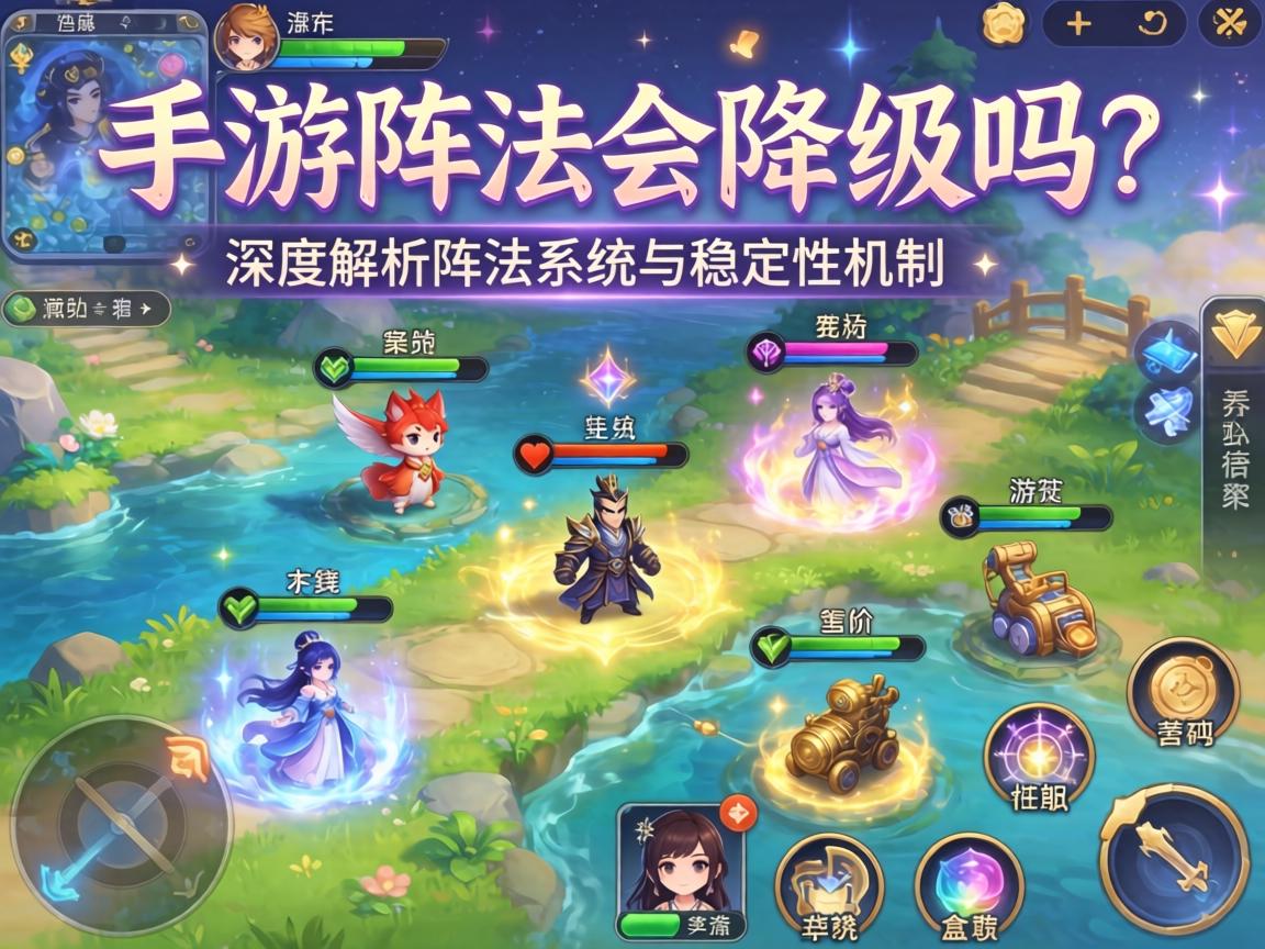 梦幻手游阵法会降级吗?深度解析阵法系统与稳定性机制