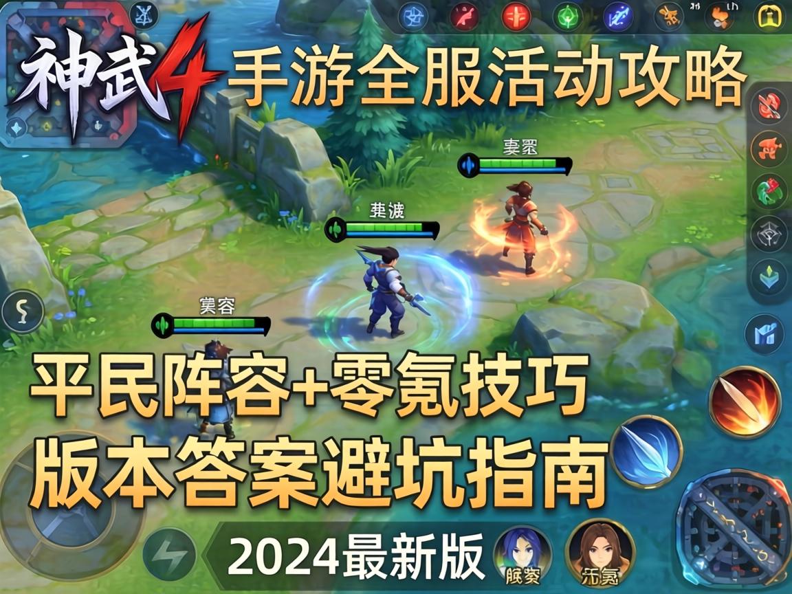 神武4手游全服活动攻略,平民阵容+零氪技巧+版本答案避坑指南(2024最新版)