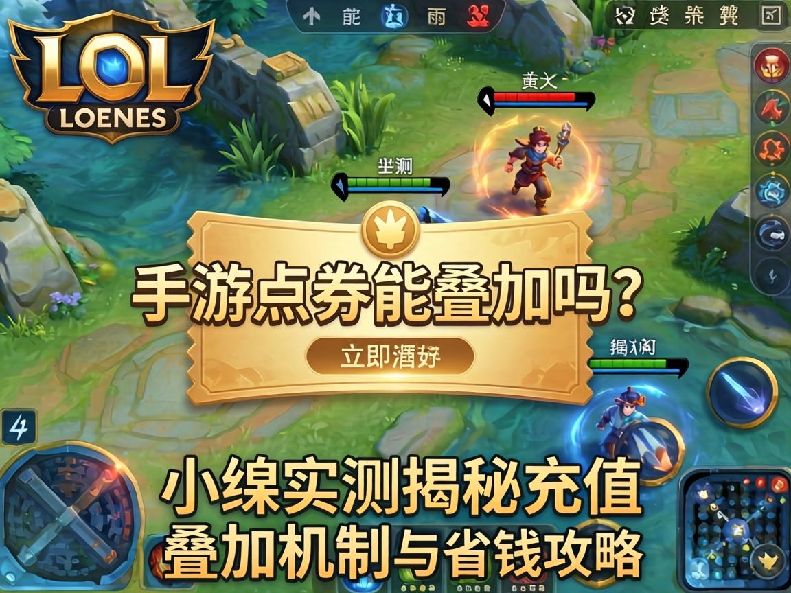 LOL手游点券能叠加吗？小编实测揭秘充值叠加机制与省钱攻略