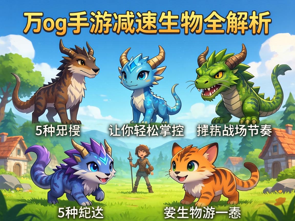 方舟手游减速生物全解析，这5种生物让你轻松掌控战场节奏