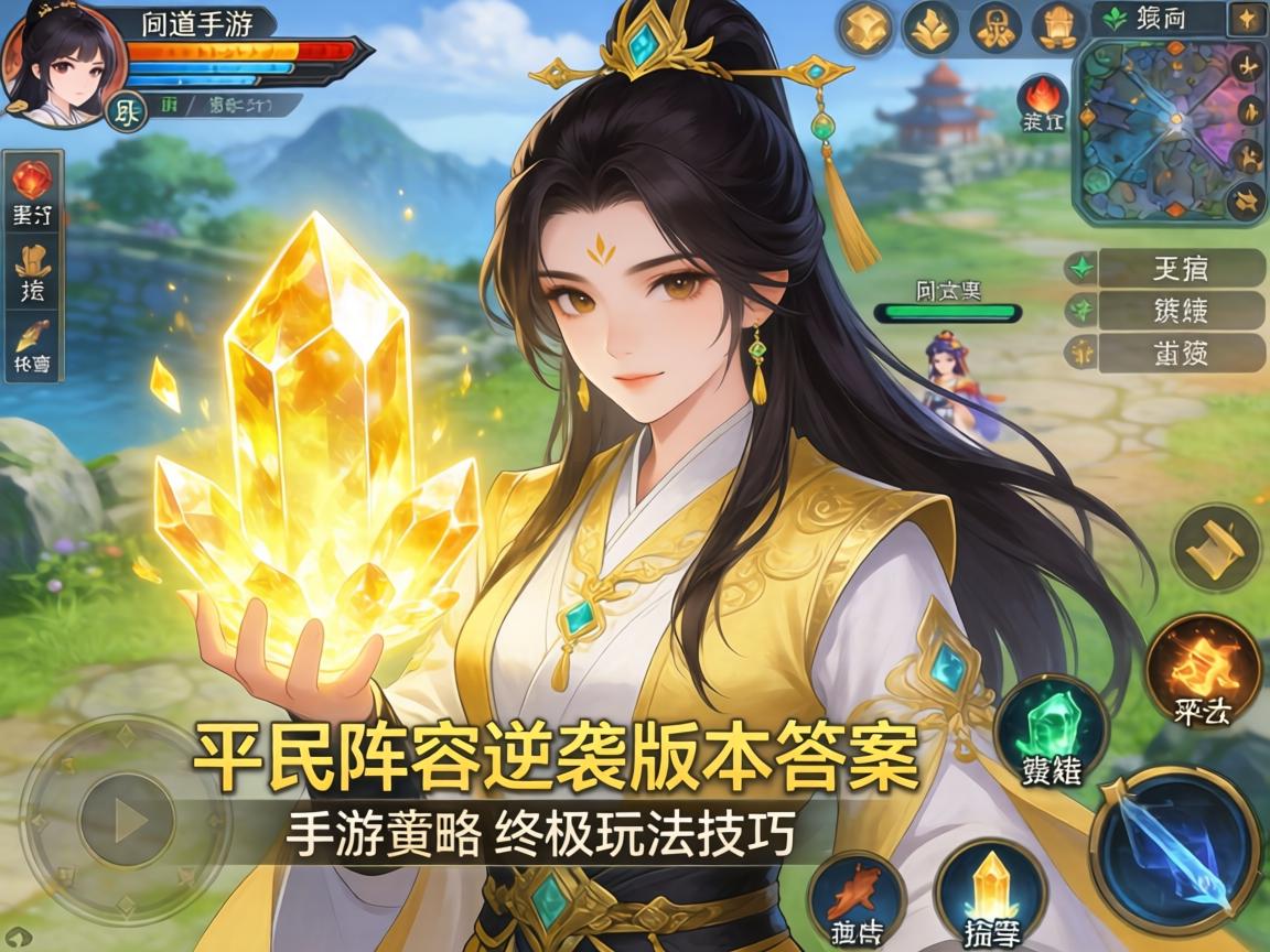 问道手游黄水晶全攻略，平民阵容逆袭版本答案的终极玩法技巧