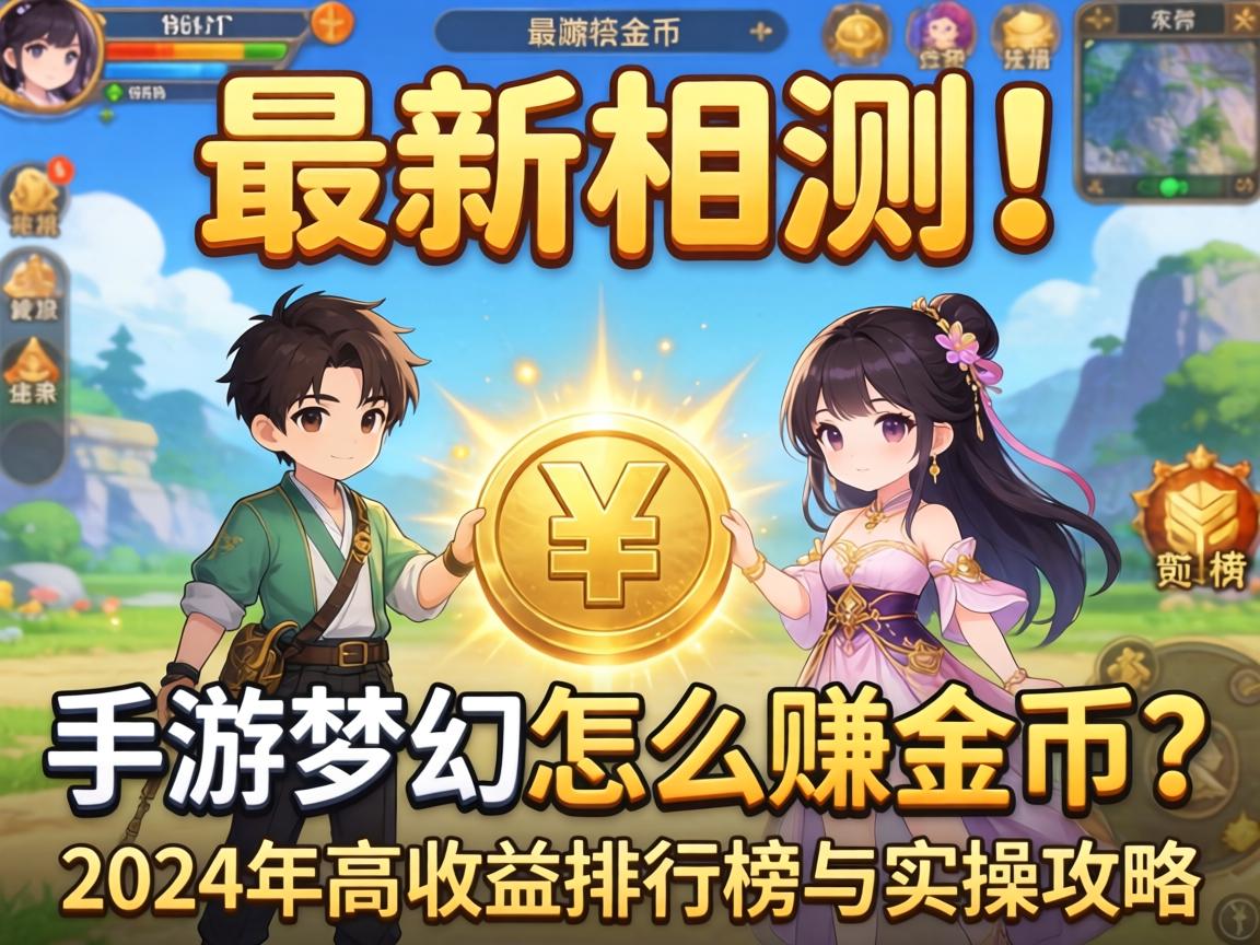 最新实测!手游梦幻怎么赚金币?2024年高收益排行榜与实操攻略
