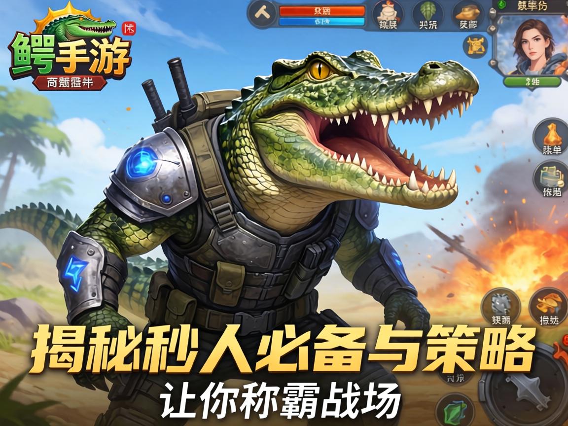鳄鱼手游，揭秘秒人必备装备与策略，让你称霸战场
