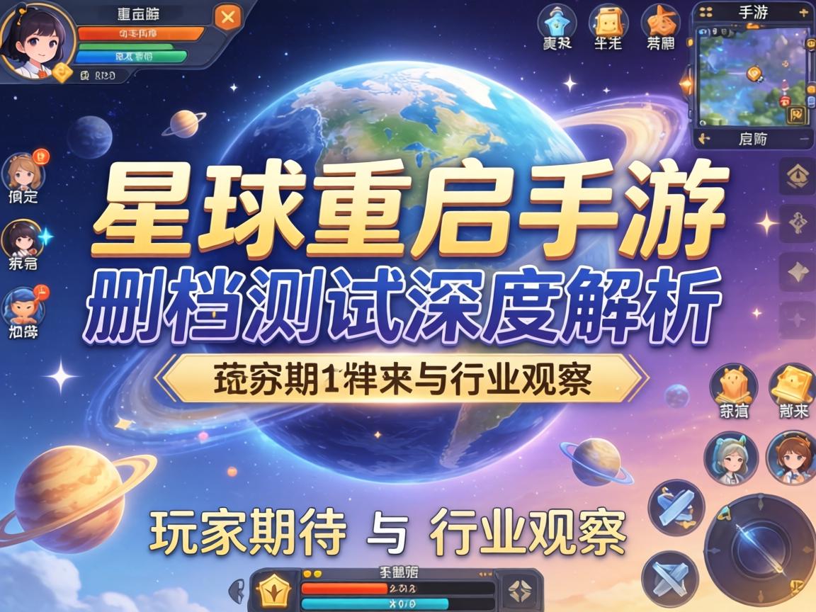 星球重启手游删档测试深度解析,玩家期待与行业观察