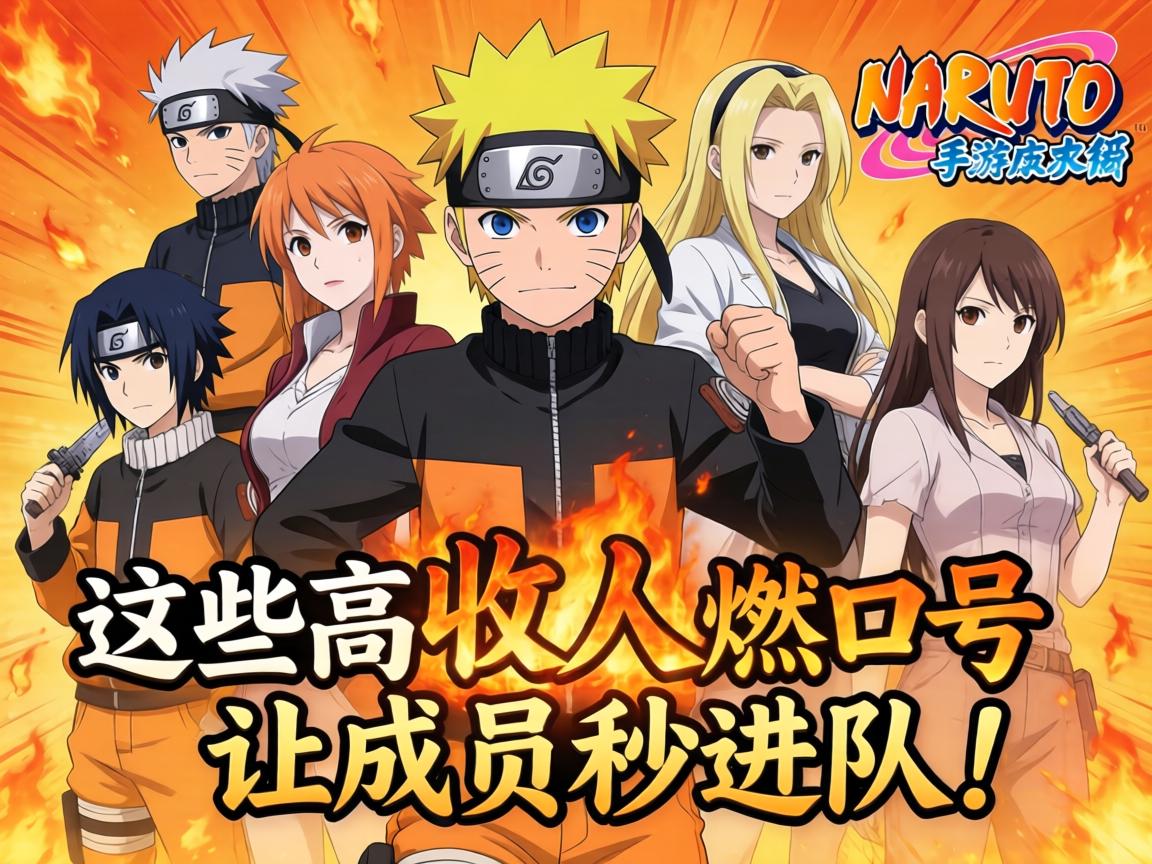 火影手游组织收人喊什么?这些高燃口号让成员秒进队!