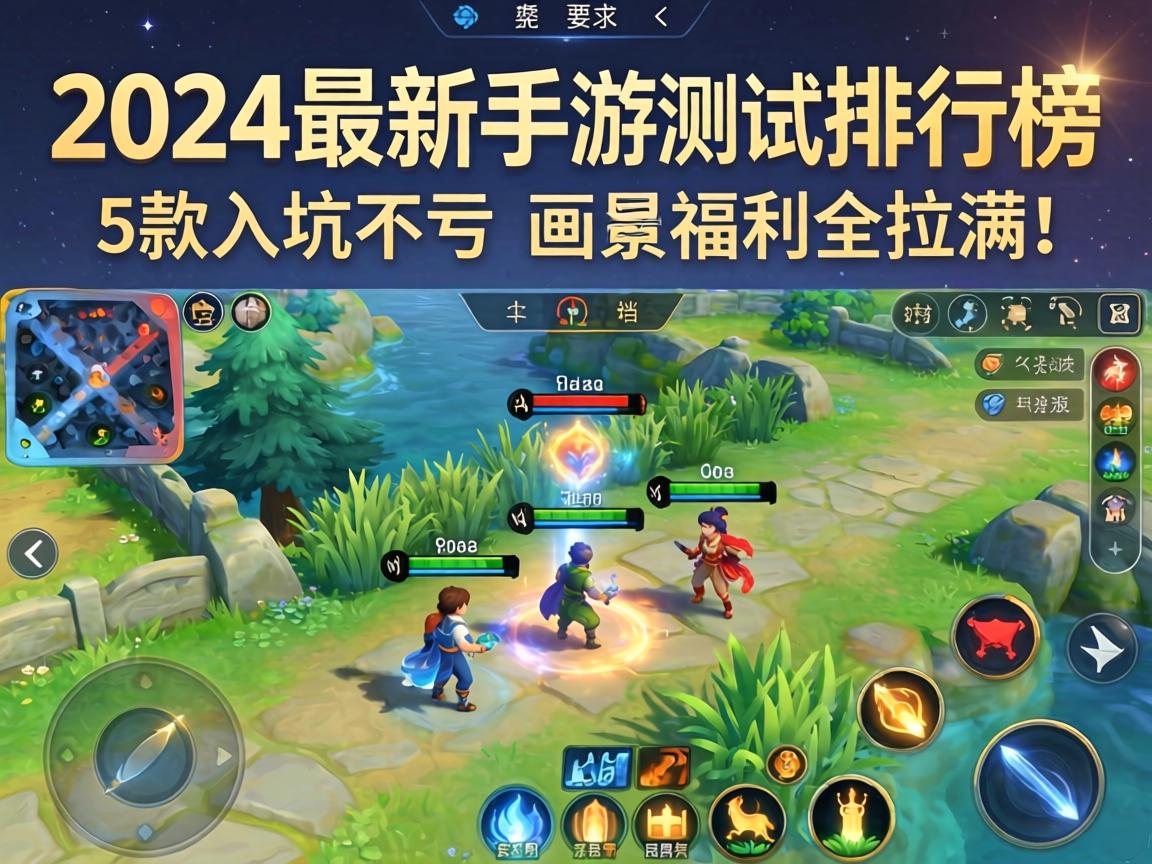 2024最新手游实测排行榜，这5款入坑不亏，画质福利全拉满！