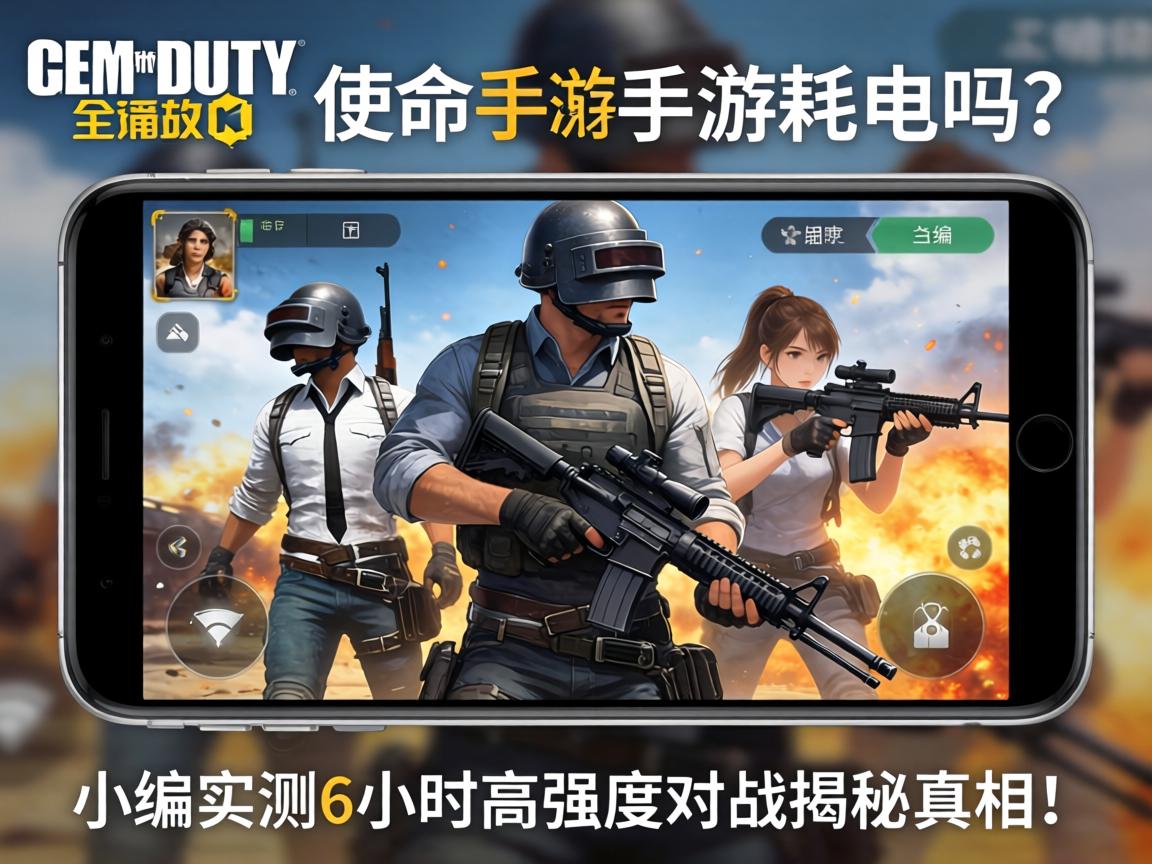 使命召唤手游耗电吗?小编实测6小时高强度对战揭秘真相