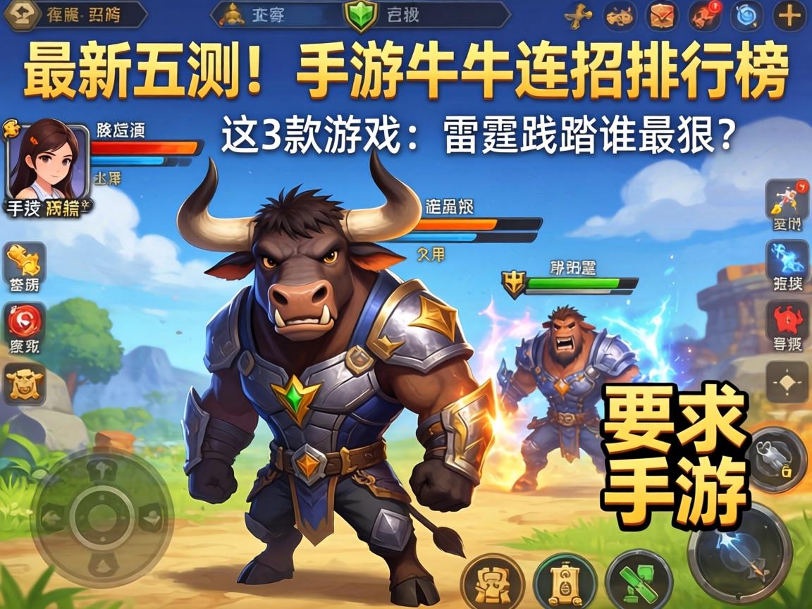 最新实测！手游牛头连招排行榜，这3款游戏的雷霆践踏谁最狠？