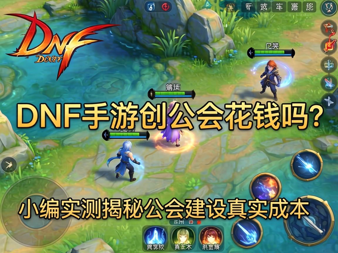 DNF手游创公会花钱吗？小编实测揭秘公会建设真实成本