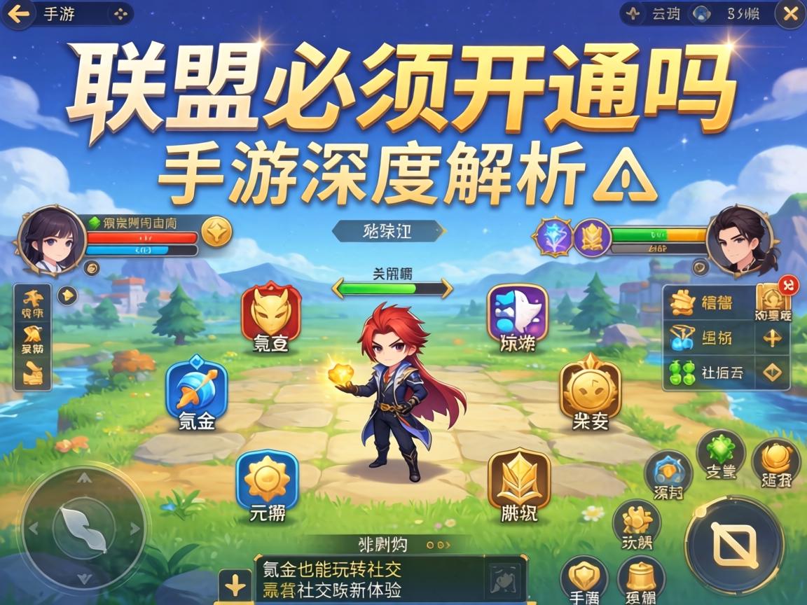 联盟必须开通吗手游深度解析，不氪金也能玩转的社交新体验