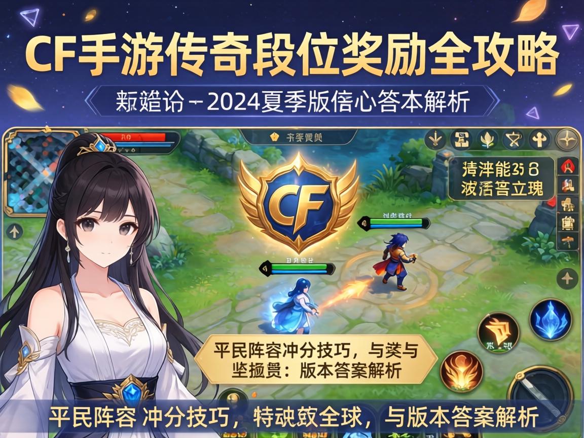 CF手游传奇段位奖励全攻略，平民阵容冲分技巧与版本答案解析（2024夏季版）