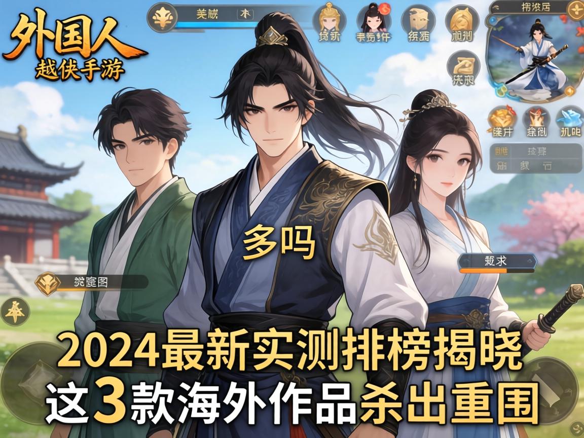 外国人做武侠手游的多吗?2024最新实测排行榜揭晓,这3款海外作品杀出重围!