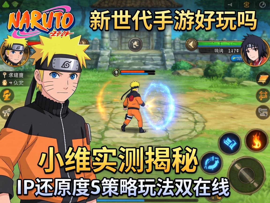 火影新世代手游好玩吗？小编实测揭秘，IP还原度与策略玩法双在线