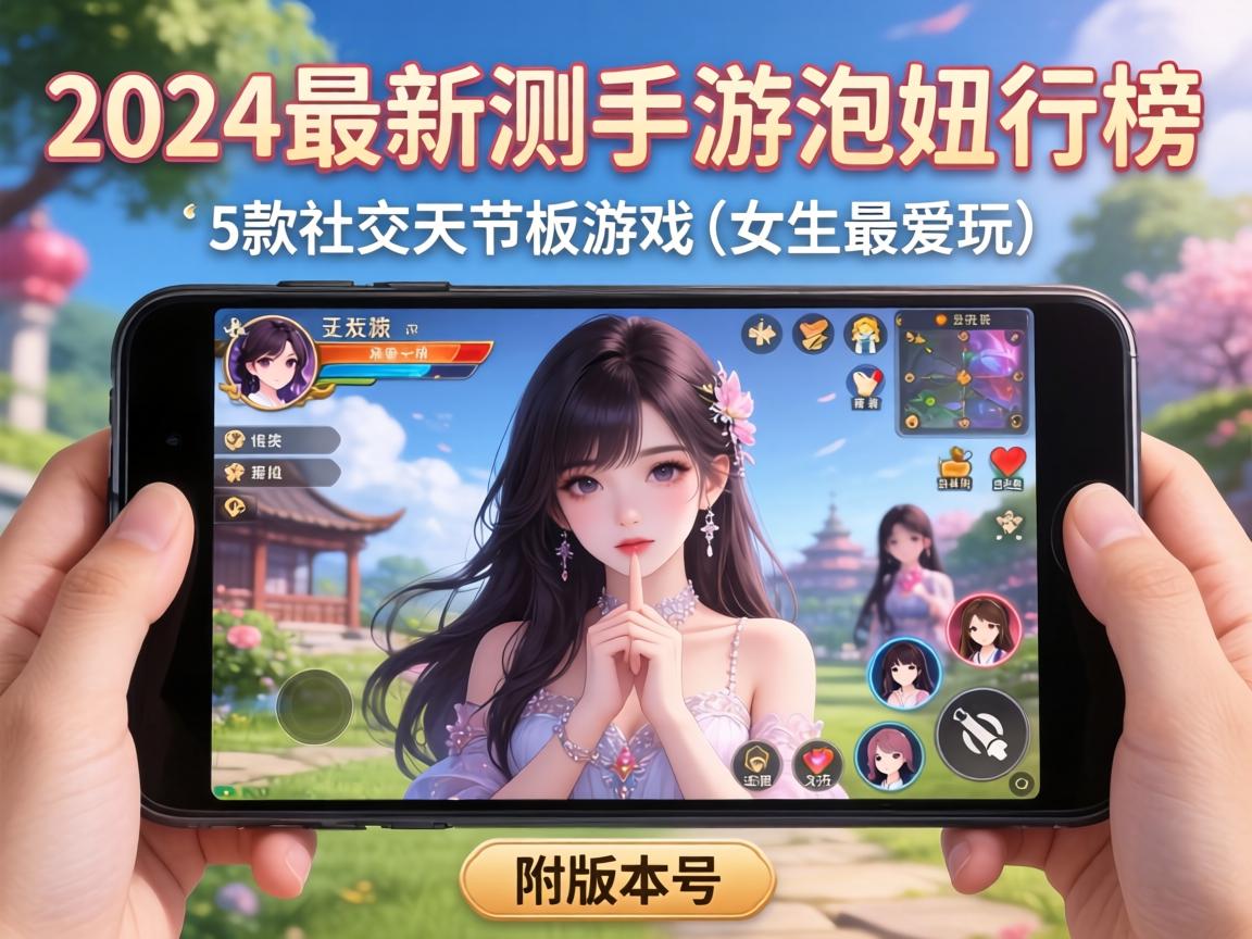 2024最新实测手游泡妞排行榜,这5款社交天花板游戏女生最爱玩(附版本号)