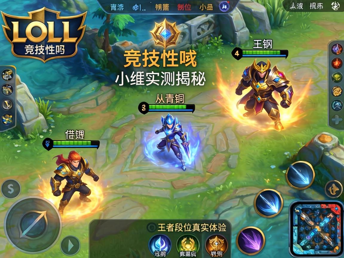 LOL手游有竞技性吗?小编实测揭秘,从青铜到王者段位真实体验
