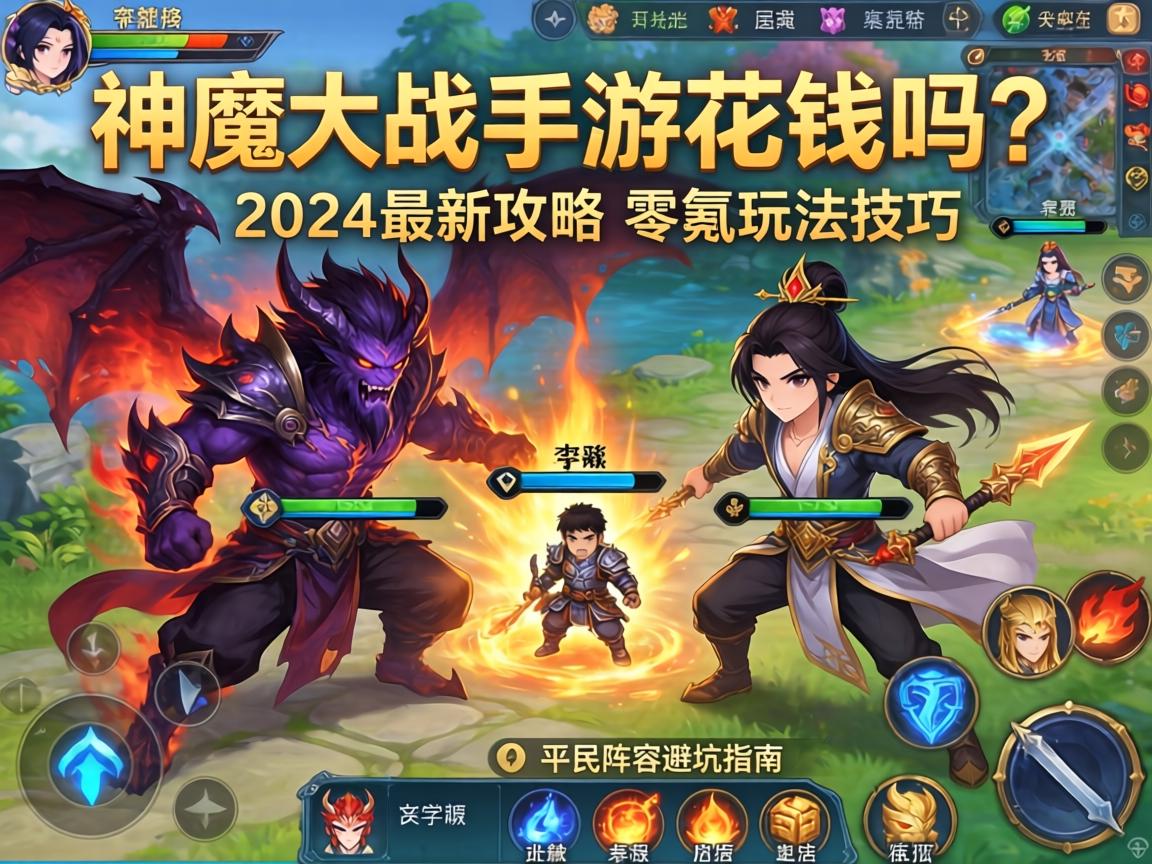 神魔大战手游花钱吗？2024最新攻略，零氪玩法技巧与平民阵容避坑指南