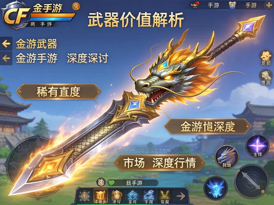 CF手游金龙武器价值解析，从稀有度到市场行情的深度探讨