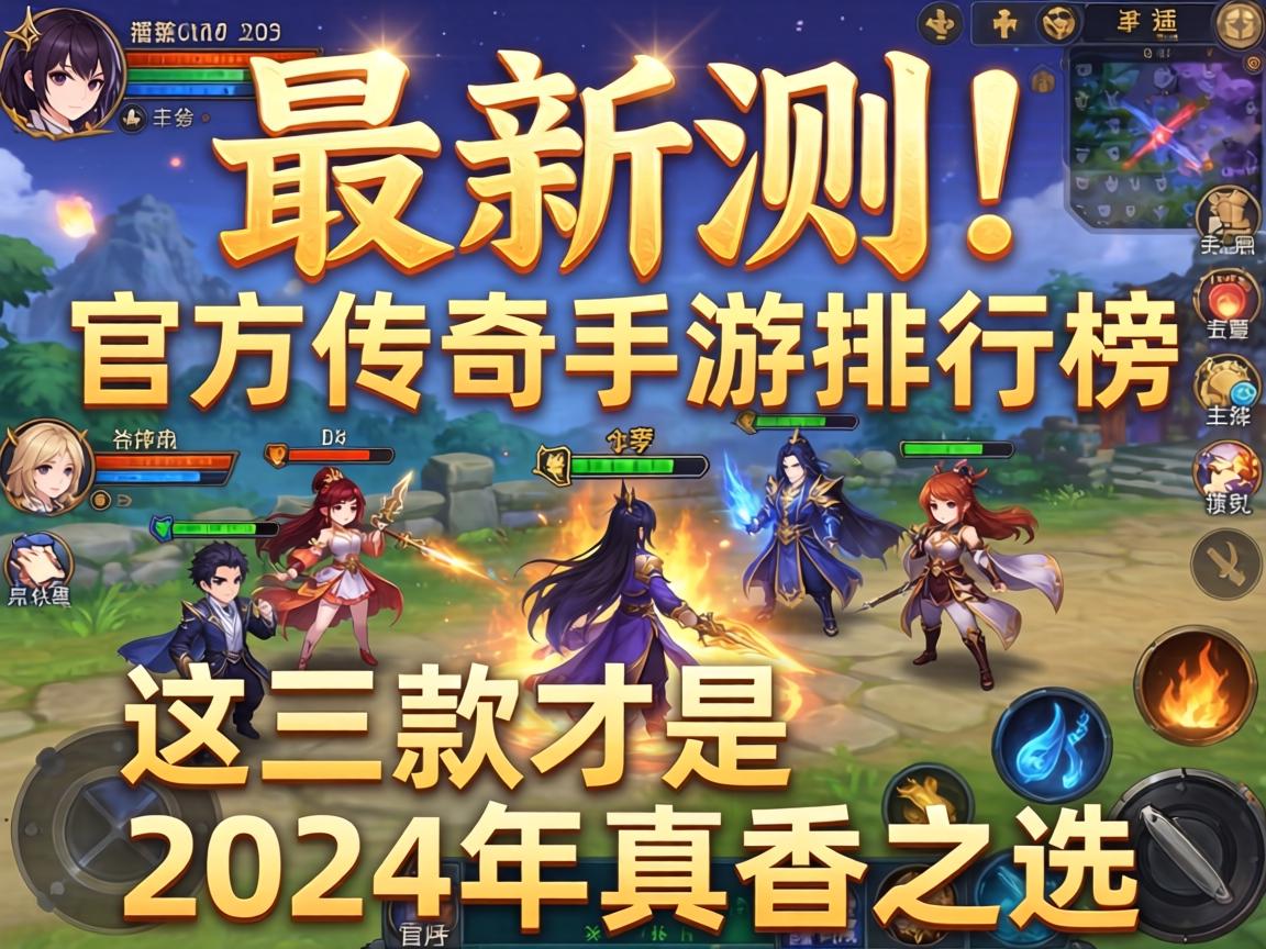 最新实测！官方传奇手游排行榜，这三款才是2024年真香之选