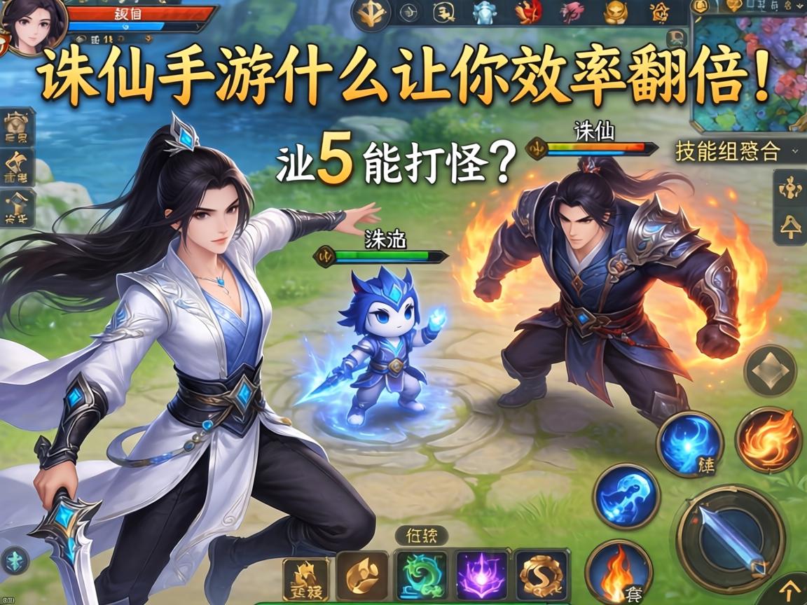 诛仙手游什么能打怪?这5个职业/技能组合让你效率翻倍!