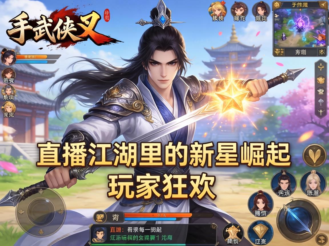 手游武侠乂，直播江湖里的新星崛起与玩家狂欢