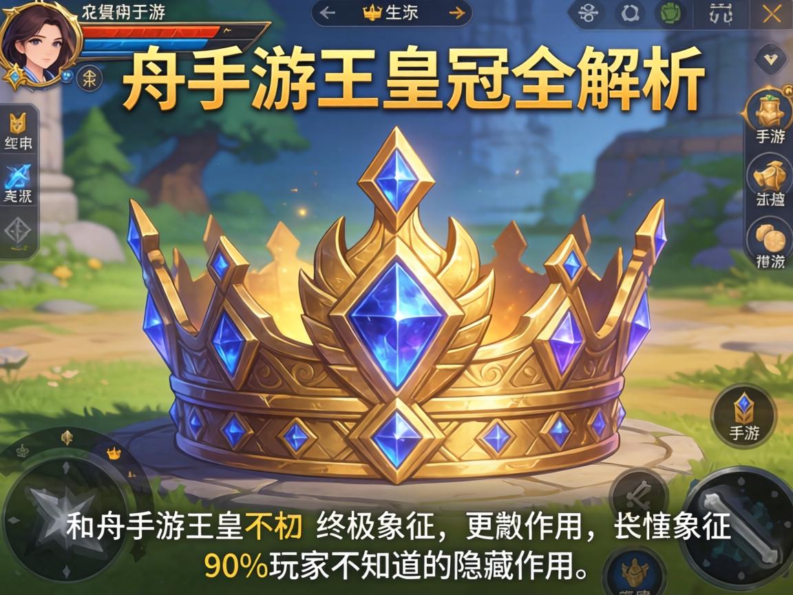 方舟手游王冠全解析，从装饰到权力的终极象征，90%玩家不知道的隐藏作用