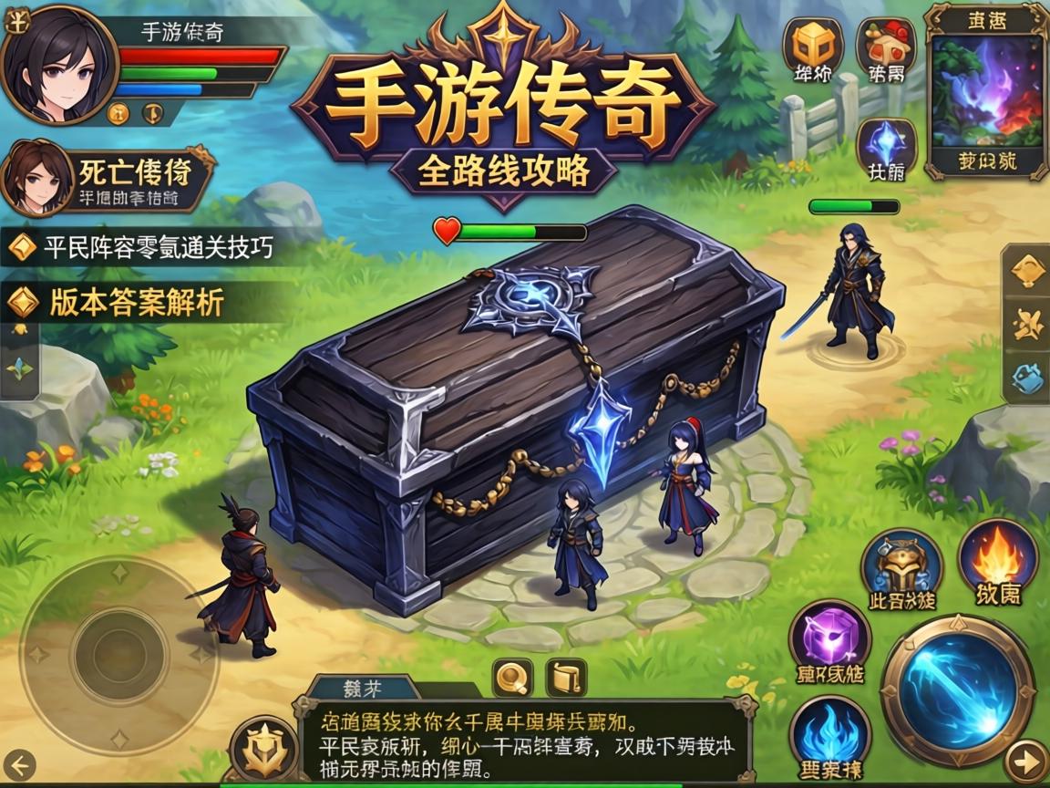 手游传奇死亡棺材全路线攻略，平民阵容零氪通关技巧与版本答案解析