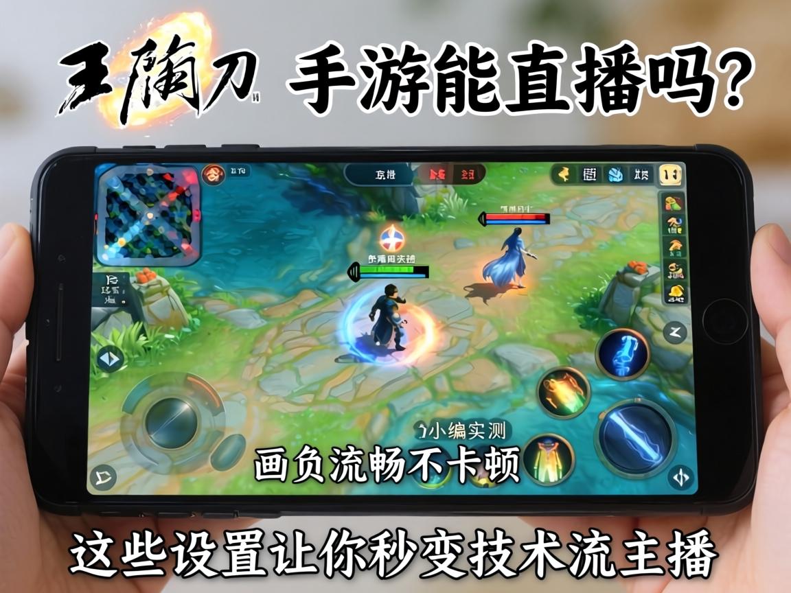天刀手游能直播吗？小编实测，画质流畅不卡顿，这些设置让你秒变技术流主播