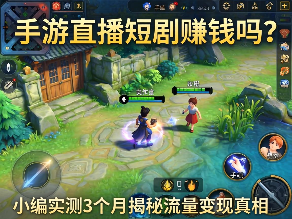 手游直播短剧赚钱吗?小编实测3个月揭秘流量变现真相