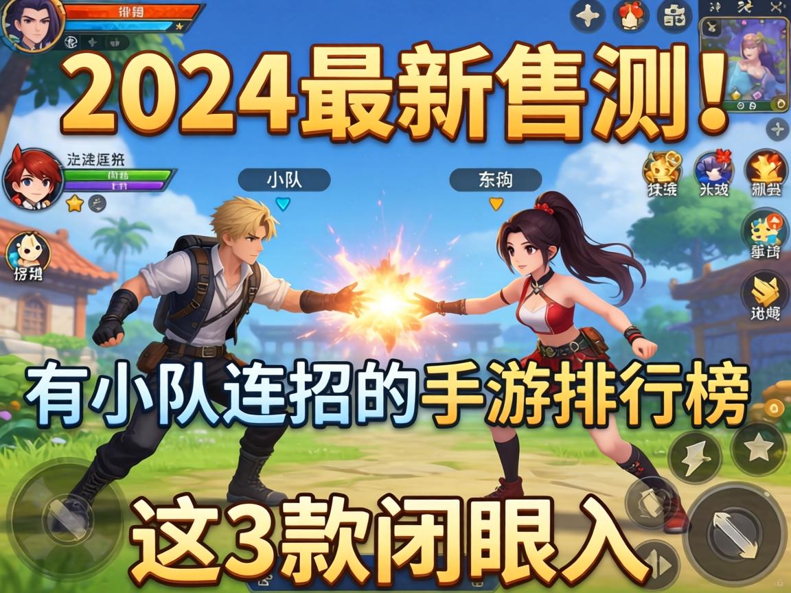 2024最新实测!有小队连招的手游排行榜,这3款闭眼入