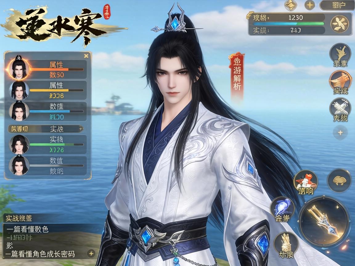 逆水寒手游面板全解析，从属性数值到实战影响，一篇看懂角色成长密码